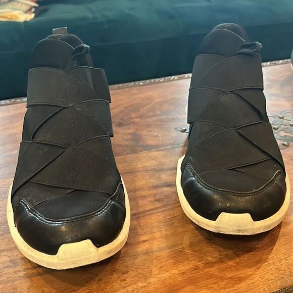 ASH Quid Black Leather/Neoprene Sneaker, 37 EU/6.5-7 US! - Picture 2 of 14